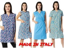 Grembiule casa vestaglietta signora in COTONE MADE IN ITALY Vari modelli Emmesse