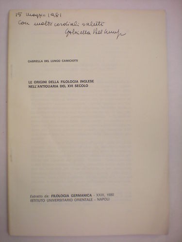 Origini filologia inglese - filologia,