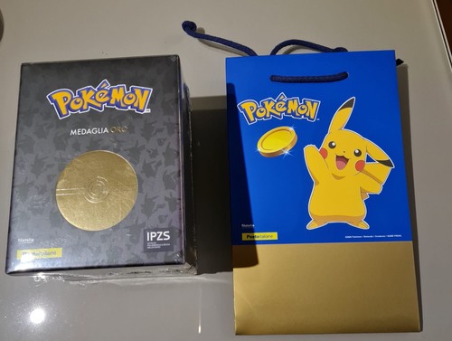 Medaglia oro pokemon pikachu - pokemon,