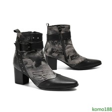 Stivaletti uomo pelle tacco