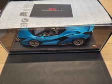 LAMBORGHINI SIAN ROADSTER 1/18 Blu Uranus MR COLLECTION MODELS LAMBO047