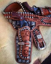 Cintura western pelle pistola