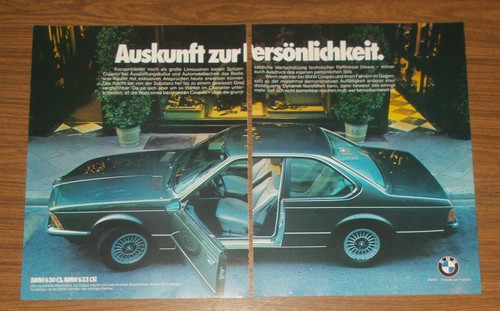 Rara pubblicità bmw 630 - rara,