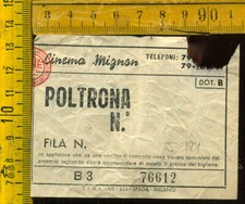 Biglietto Teatro Cinema MIGNON