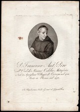 Incisione del teologo e filosofo Francesco Piro (Aprigliano, 1702 - Roma, 1778)