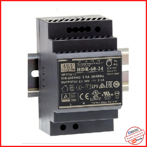Alimentatore hdr volt - hdr-60-24,
