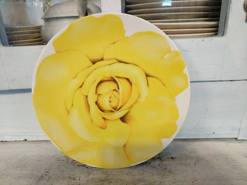 Taitu yellow rose plate - taitu,
