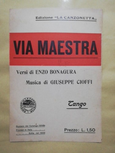 Spartito via maestra tango - spartito,