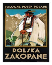 Poster vintage scena di