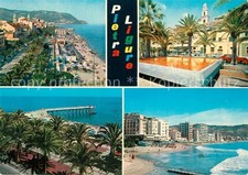 Pietra Ligure Passeggiata a mare e spiaggia Giardini Scorcio panoramico
