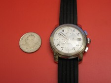 CRONOGRAFO AUTOMATICO BAUME MERCIER ACCIAIO 38MM CAPELAND GM + DISTRIBUZIONE GOMMA