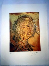 Salvador Dali Litografia off set cm 50x65  firma su lastra con  certificato