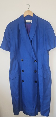 Abito vintage doppiopetto blu
