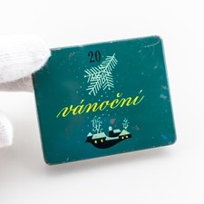 Scatola latta vintage porta