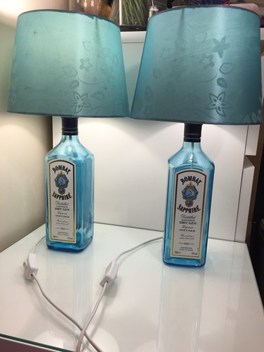 Lampada bottiglia gin - , zaffiro