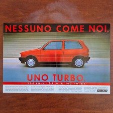 1985 Fiat Uno Turbo - Original AD Advertising Pubblicità Vintage