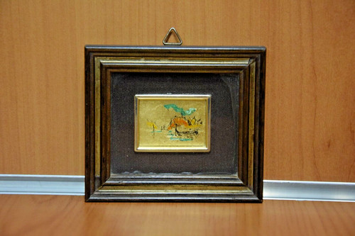 Quadro recanati foglia oro - quadro,