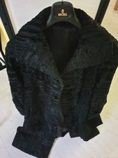 Pelliccia In Astrakan Nera