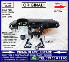 KIT AIRBAG VOLANTE CRUSCOTTO