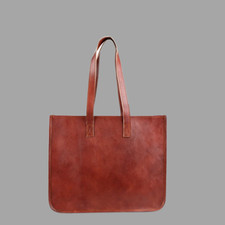Borsa tote in vera pelle