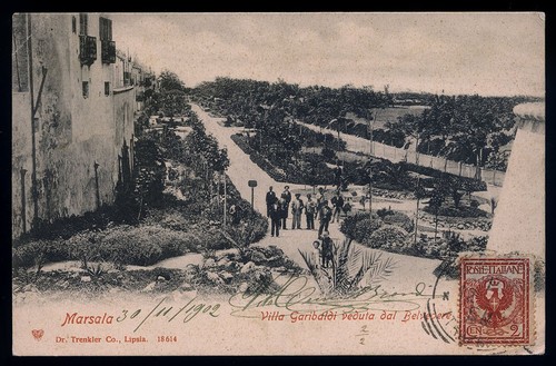 Cartolina marsala villa - cartolina,