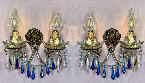 Antica coppia applique in - di,