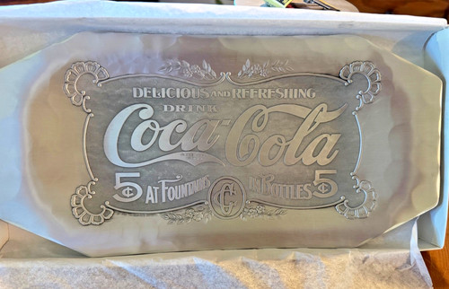 Vassoio alluminio vintage coca - alluminio,
