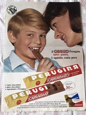 PERUGINA -PUBBLICITÀ:LOCANDINA MANIFESTO CARRARMATO  CIOCCOLATO AL LATTE-30 LIRE