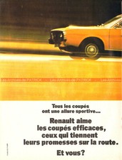 Publicité : RENAULT 15, 17 (R15 R17) / Piper-Heidsieck / Cognac Bisquit - 1971