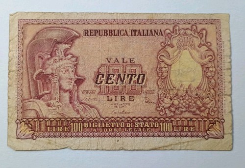 Italy 100 lire note 1951 - -,