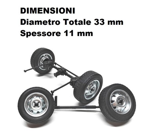 Kit ruote assi - +,