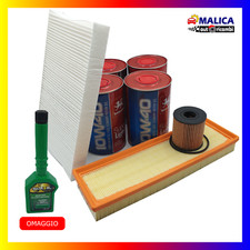 Kit Tagliando Citroen C3 I C2 1.1 Benzina 1.4 BiFuel Filtri 4lt Olio Wolver10w40