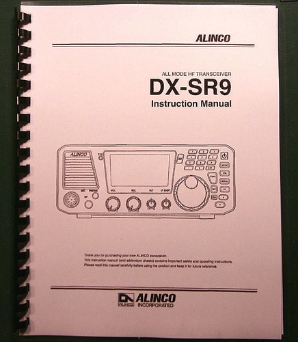Alinco sr9 manuale - alinco,