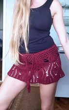 Subdued Crochet Mini Skirt