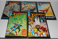 SUPERMAN SEQUENZA COMPLETA NUMERI 1/5 EDIZIONI PLAY PRESS 1993/94 OTTIMI