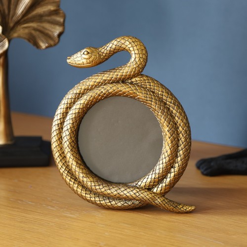 Cornice portafoto serpente oro