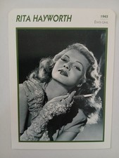 RITA HAYWORTH  - CARTE FICHE