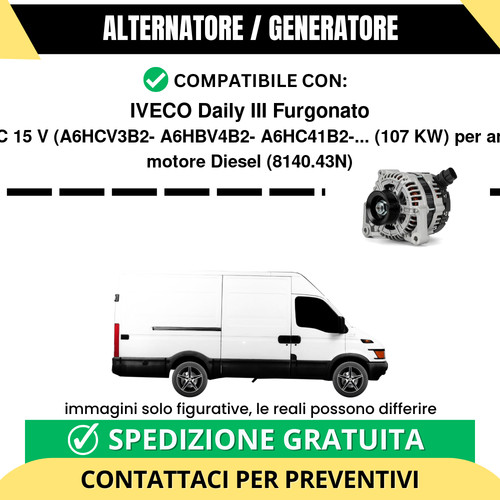 Alternatore iveco daily - iveco,