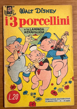 Albi della Rosa n° 10 I 3 Porcellini e la lampada meravigliosa - Originale -1954
