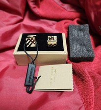 Gemelli Burberry quadrati oro