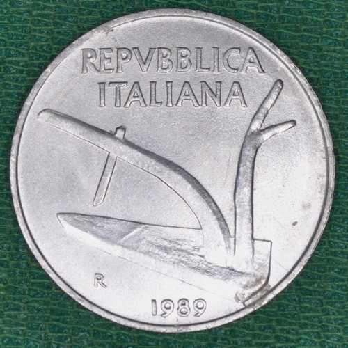 Moneta lire 1989 aratro - moneta,
