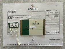 Certificate Rolex GMT Master