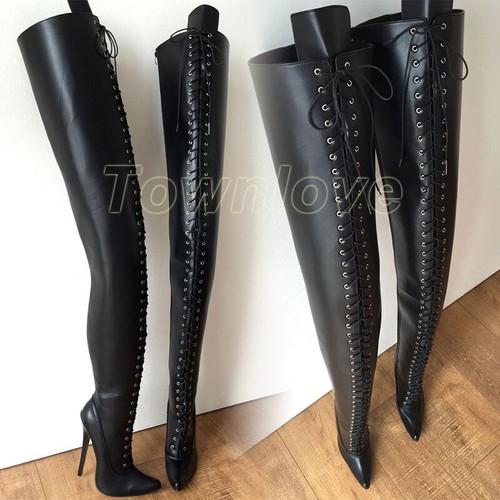 Stivali donna sexy punta - a,