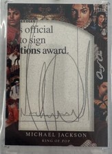 Michael Jackson JSA Autentico Autografo Taglio Personalizzato 1/1 Thriller Scimmia