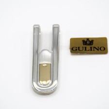 Fermasoldi in argento 925 con laminazione oro E.552