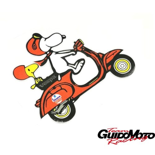 Adesivo snoopy vespa - adesivo, in