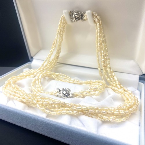 Collana perle fili e - collana,