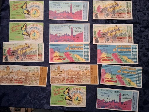 Lotto biglietti lotteria - lotto,