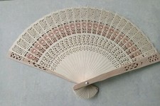 Ventaglio CINESE Bamboo Pieghevole Festa Di Nozze in Legno Intagliato 