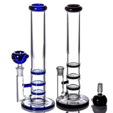 Tubo acqua vetro pesante blu